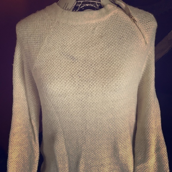 NWT Abercrombie & Fitch Zip Oversized Sweater XS - Picture 1 of 4